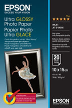 Epson Ultra Glossy Photo Paper - 10x15cm - 20 Sheets