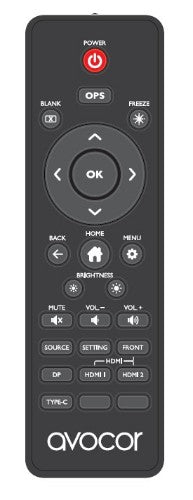 Avocor Remote for AVE-30-A / AVE-40 Series Displays