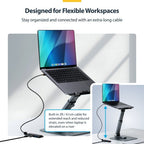 StarTech.com 4-Port USB-C Hub, 5Gbps, Bus Powered, USB-C to 4x USB-A Mini Hub, Extra Long 2ft/61cm Host Cable, PCR Plastic, Portable Desktop / Laptop USB Hub