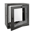 Tripp Lite SRW12U13G SmartRack 12U Very Low-Profile Patch-Depth Wall-Mount Small Rack Enclosure, Clear Acrylic Window