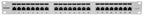 Intellinet Patch Panel, Cat6a, FTP, 24-Port, 1U, Shielded, 90° Top-Entry Punch Down Blocks, Grey