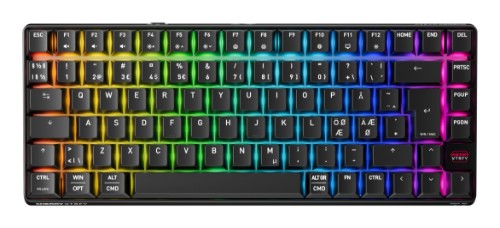 CHERRY XTRFY K33 Compact Wireless keyboard Gaming USB + RF Wireless + Bluetooth QWERTY Nordic Black