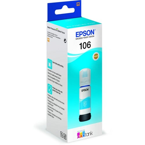 Epson C13T00R240/106 Ink bottle cyan, 5K pages 3400 Photos 70ml for Epson ET-7750