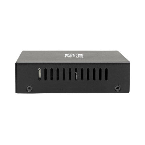 Tripp Lite N785-INT-PSFP Gigabit SFP Fiber to Ethernet Media Converter, POE+, International Power Cables, 10/100/1000 Mbps