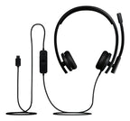 Logitech H570E Headset Wired Head-band Office/Call center USB Type-C Black