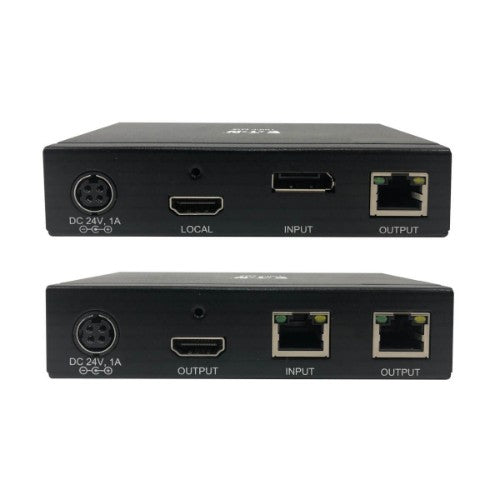 Tripp Lite B127A-111-BDTH DisplayPort to HDMI over Cat6 Extender Kit, Transmitter/Transceiver - 4K 60 Hz, HDR, 4:4:4, PoC, 230 ft. (70.1 m), TAA