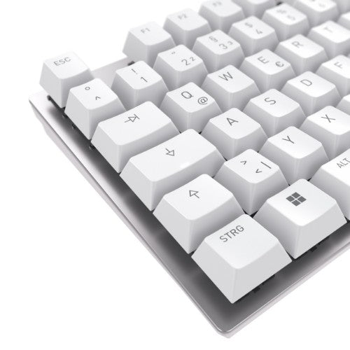 CHERRY KC 200 MX keyboard Universal USB QWERTZ German Silver, White