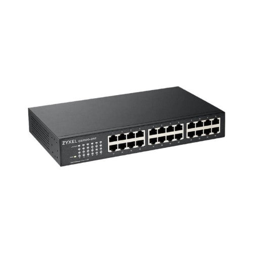 Zyxel GS1100-24E Unmanaged Gigabit Ethernet (10/100/1000) Black