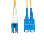 StarTech.com 3m (9.8ft) LC to SC (UPC) OS2 Single Mode Duplex Fiber Optic Cable, 9/125µm, 100G, Bend Insensitive, Low Insertion Loss - LSZH Fiber Jumper Cord