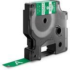 Dymo 1805414 Ribbon Vinyl white on green 12mmx5,5m for Dymo Rhino 6-12mm/19mm/24mm