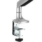 StarTech.com Desk Mount Monitor Arm - Heavy Duty Ergonomic VESA Monitor Arm - Single 32" (19.8lb/9kg) Display - Full Motion, Height Adjustable, Articulating - Aluminum - C-Clamp/Grommet - Silver
