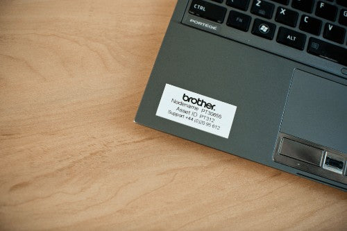 Brother HGE-261V5 DirectLabel black on white Laminat 36mm x 8m Pack=5 for P-Touch RL 700 S/ 9500 PC/ 9700 PC/ 9800 PCN