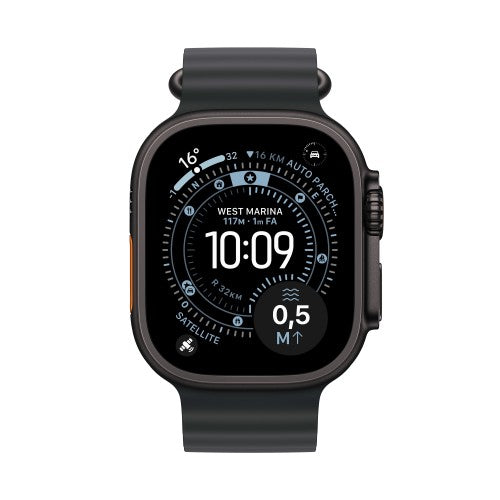 Apple Watch Ultra 3 GPS + Cellular (Demo) 49mm Black Titanium Case with Black Ocean Band
