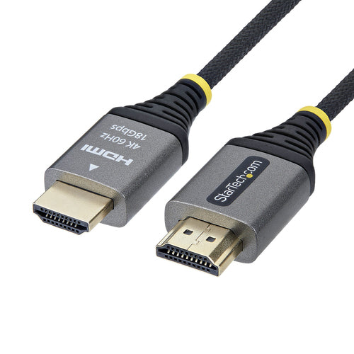 StarTech.com 2m (6ft) Premium Certified High Speed HDMI Cable, Ultra Flexible HDMI Cable, 4K 60Hz/1440p 144Hz w/HDR10/ARC, 18Gbps, High Flex Braided HDMI Cord