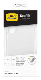 OtterBox React Series + Glass for Galaxy S24 FE, Transparent