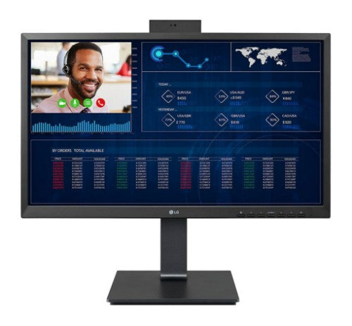 LG 24CQ650N-6N Intel® Celeron® N5105 60.5 cm (23.8") 1920 x 1080 pixels All-in-One thin client 4 GB DDR4-SDRAM 16 GB eMMC Wi-Fi 6 (802.11ax) Black