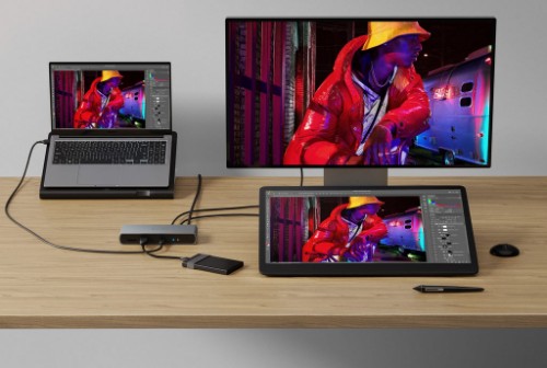 Targus HDTB4D-EU laptop dock/port replicator Docking Thunderbolt 4 Grey