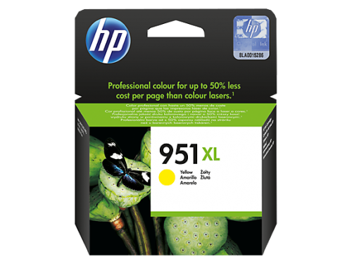 HP CN048AE/951XL Ink cartridge yellow high-capacity, 1.5K pages ISO/IEC 24711 17ml for HP OfficeJet Pro 8100/8610/8620