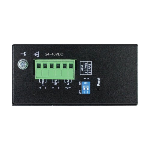 Tripp Lite NGI-M08C2 8-Port Managed Industrial Gigabit Ethernet Switch - 10/100/1000 Mbps, 2 GbE SFP Slots, -40° to 75°C, DIN Mount