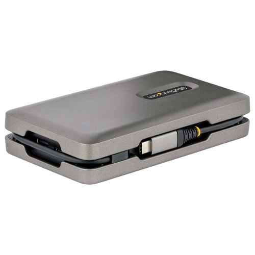 StarTech.com USB-C Dual Monitor Multiport Adapter up to 4K 60Hz USB-C DP Alt Mode Video Output & HDMI 2.0, or 1080p VGA, 100W PD Pass-Through, USB Type C Mini Dock, USB-C Docking Station, MST Hub