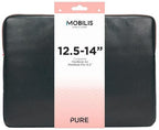 Mobilis Pure notebook case 35.6 cm (14") Sleeve case Black, Rose gold