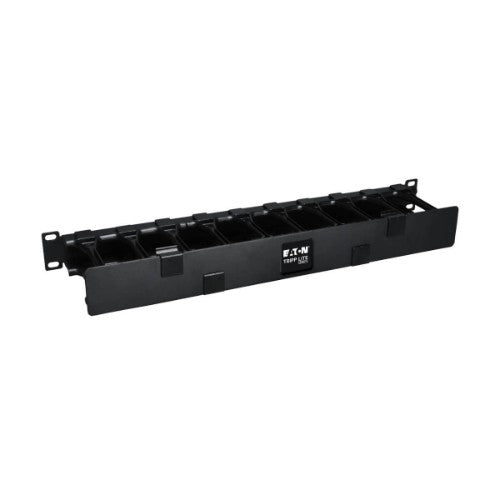 Tripp Lite SRCABLEDUCT1UHD SmartRack 1U High Capacity Horizontal Cable Manager - Finger duct with dual-hinge cover