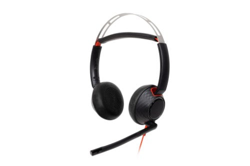 HP Poly Blackwire 5220 Stereo USB-C Headset +3.5mm Plug +USB-C/A Adapter (Bulk)