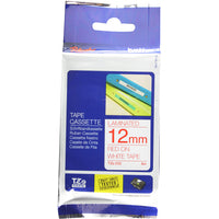 Brother TZE-232 DirectLabel red on white Laminat 12mm x 8m for Brother P-Touch TZ 3.5-18mm/6-12mm/6-18mm/6-24mm/6-36mm