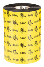 Zebra 03400BK11045 Thermal-transfer ribbon 110mm x 450m Pack=12 for Zebra ZipShip 3400