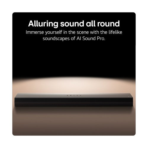 LG US40T.DGBRLLK soundbar speaker Black 2.1 channels 300 W