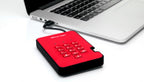 iStorage diskAshur² SSD 2TB Red | Secure Portable Solid State Drive |AES-XTS 256-bit Hardware Encryption | PIN protected | OS & Platform Independent | TAA Compliant |Brute force hack defence | Dust/Water Resistant