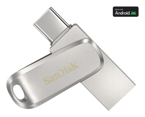 SanDisk Ultra Dual Drive Luxe USB flash drive 2 TB USB Type-A / USB Type-C 3.2 Gen 1 (3.1 Gen 1) Silver