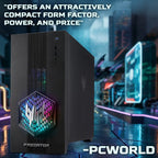 Acer Predator PO3-665 Gaming Desktop - Intel Core i5-14400F, 16GB RAM, 512GB SSD, NVIDIA GeForce RTX 5060, Windows 11, Black