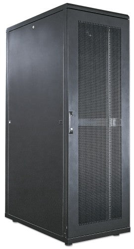 Intellinet 19" Server Cabinet - Free Standing, 42U, 600x1000mm (width x depth), Black, Flatpack, Max 1500kg, Multi-Point Door Lock, One Lock Per Side Panel, Usable Depth 123 to 773mm, IP20 rated, Rack, Steel
