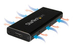 StarTech.com USB 3.1 (10Gbps) mSATA Drive Enclosure - Aluminum