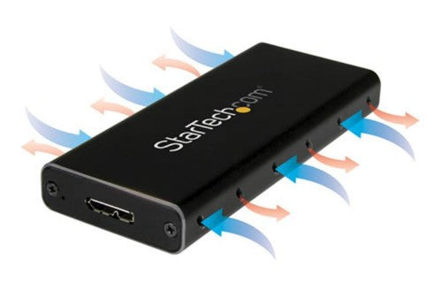StarTech.com USB 3.1 (10Gbps) mSATA Drive Enclosure - Aluminum