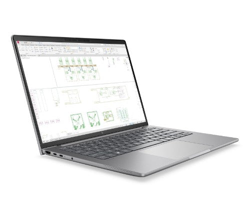 HP ZBook 8 G2i 14 inch Mobile Workstation PC - Data Science Copilot+ PC Intel Core Ultra 7 35.6 cm (14") WUXGA 16 GB DDR5-SDRAM 512 GB SSD Wi-Fi 7 (802.11be) Windows 11 Pro AI Workstation, AI PC Silver