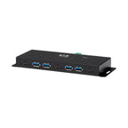Tripp Lite U460-4A3C-IND Industrial 7-Port USB-C Hub, USB 3.x Gen 2 (10Gbps), 4x USB-A & 3x USB-C Ports, 15Kv ESD Immunity, 2Kv Surge