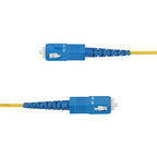 StarTech.com 5m (16.4ft) LC to SC (UPC) OS2 Single Mode Simplex Fiber Optic Cable, 9/125µm, 40G/100G, Bend Insensitive, Low Insertion Loss - LSZH Fiber Jumper Cord