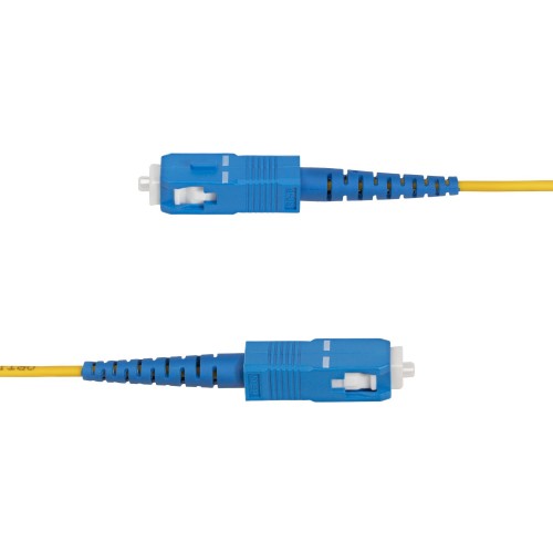StarTech.com 5m (16.4ft) LC to SC (UPC) OS2 Single Mode Simplex Fiber Optic Cable, 9/125µm, 40G/100G, Bend Insensitive, Low Insertion Loss - LSZH Fiber Jumper Cord
