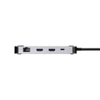 Targus DOCK429GL laptop dock/port replicator Wired USB4 Silver