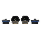 Tripp Lite P568FA-50M-W High-Speed Armored HDMI Fiber Active Optical Cable (AOC) with Hooded Connectors - 4K @ 60 Hz, HDR, IP68, M/M, Black, 50 m (164 ft.)