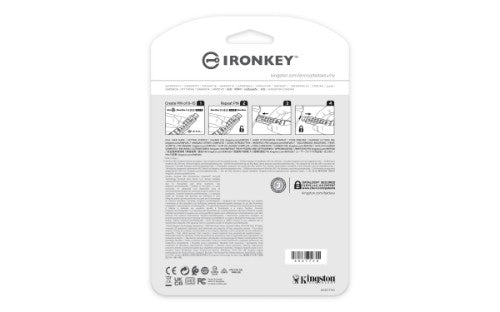 Kingston Technology IronKey 16GB Keypad 200, FIPS 140-3 Lvl 3 AES-256 Hardware Encrypted