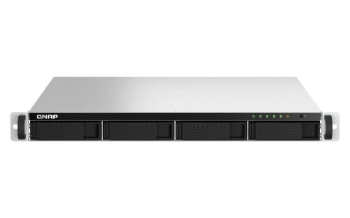QNAP TS-464U NAS Rack (1U) Intel® Celeron® N5095 8 GB DDR4 0 TB QNAP Turbo System Aluminium, Black