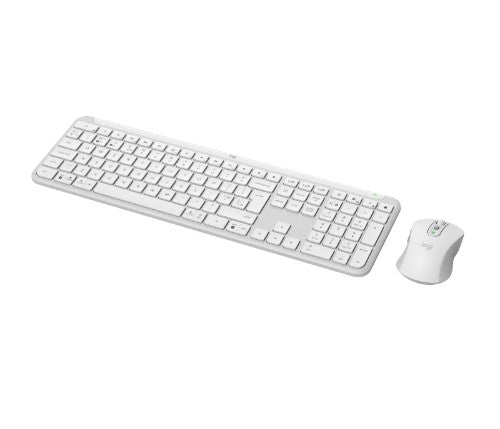 Logitech 920-012598 keyboard Mouse included Office RF Wireless + Bluetooth QWERTY UK English White