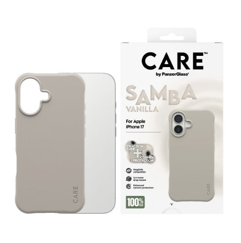 PanzerGlass CARE by ® Fashionable Case Samba Vanilla w. MagSafe iPhone 17
