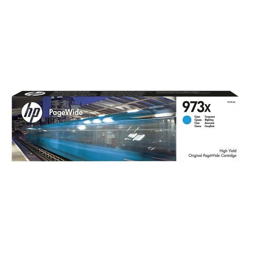 HP F6T81AE/973X Ink cartridge cyan, 7K pages ISO/IEC 24711 85.5ml for HP PageWide P 55250/Pro 452/Pro 477