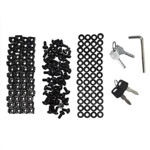 StarTech.com 4-Post 42U Server Rack Cabinet, 19" Data Rack Cabinet for Computer / AV / IT Equipment mount, Rack Server Enclosure with Casters, Full Size Industrial Network Storage