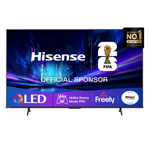 Hisense 65" E78QTUK PRO 144Hz QLED Smart AI TV with Freely