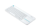Logitech Wireless Touch K400 Plus keyboard Home RF Wireless Swiss White